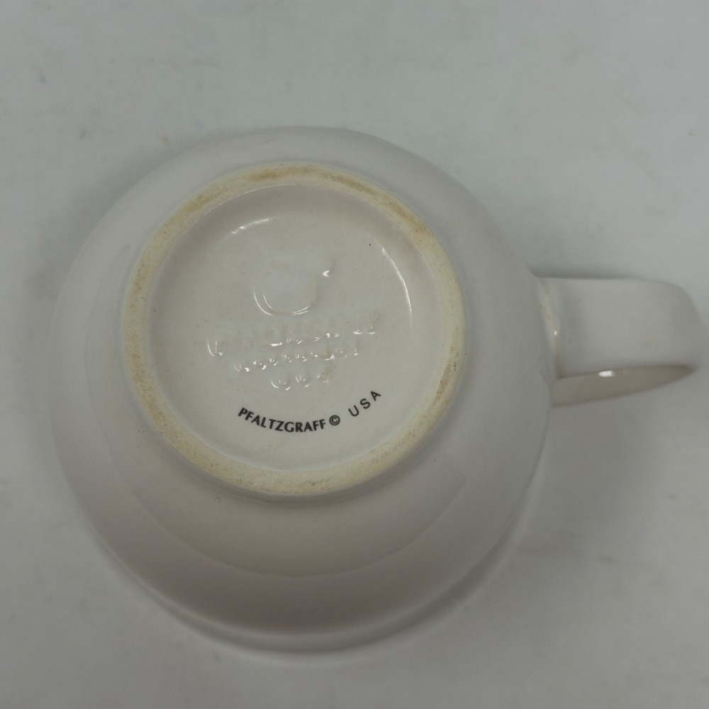 Vtg Pfaltzgraff Hopscotch 2 Coffee Mugs Cherry Plum Stoneware Retro USA Cottage - Picture 10 of 14